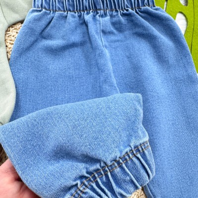 Conj. Casaco Urso Polar e Calça Jeans - Verde Olivia 